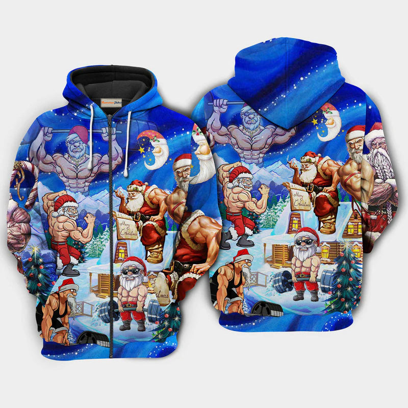 Merry Christmas Santa Stronger Quote – 3D Hoodie