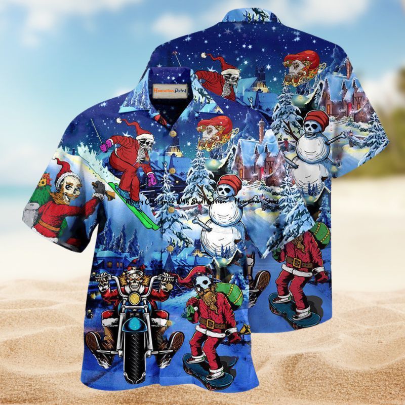 Merry Christmas With Skull Edition – Hawaiian Shirt