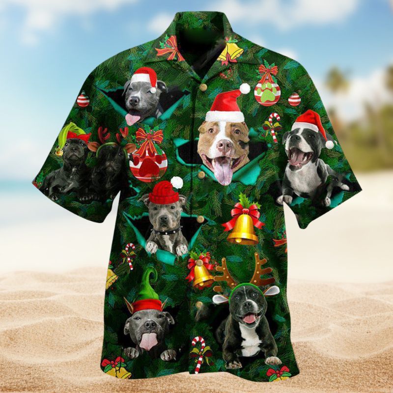 Merry Pitmas Pitbull Edition – Hawaiian Shirt