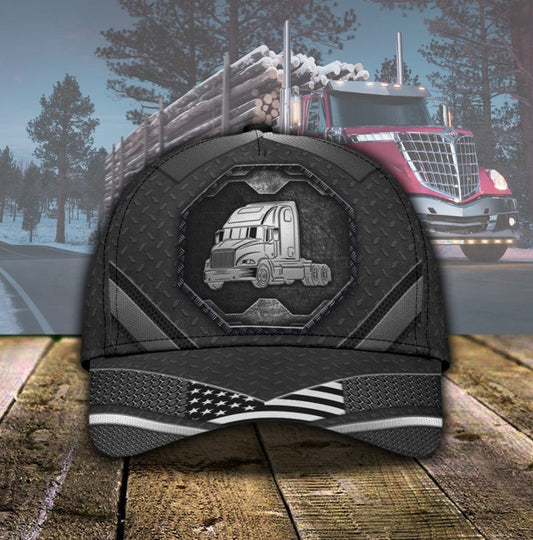 Metal Pattern Trucker Workwear Style – Classic Cap