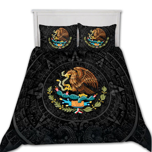 Mexican Aztec Dark Classic Bedding Cover For Southwestern Bedroom Decor