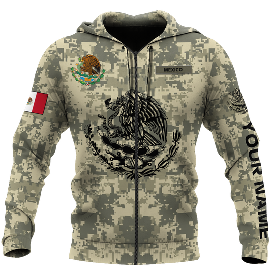 Mexican Military Inspired Personalized Style - 3D Hoodie