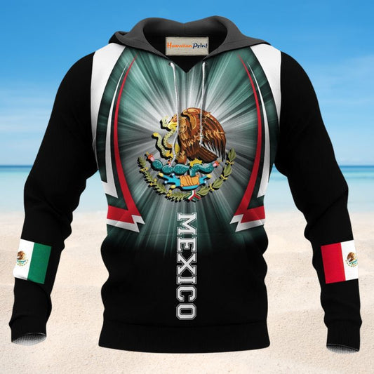 Mexico Blue Black Cool Style - 3D Hoodie