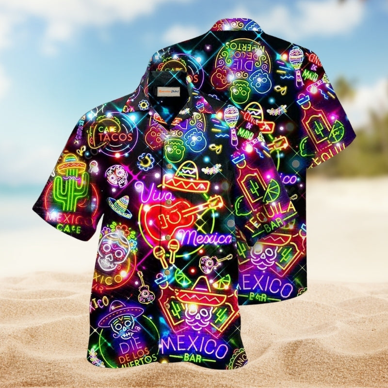 Mexico Neon Color Style Limited Edition – Hawaiian Shirt