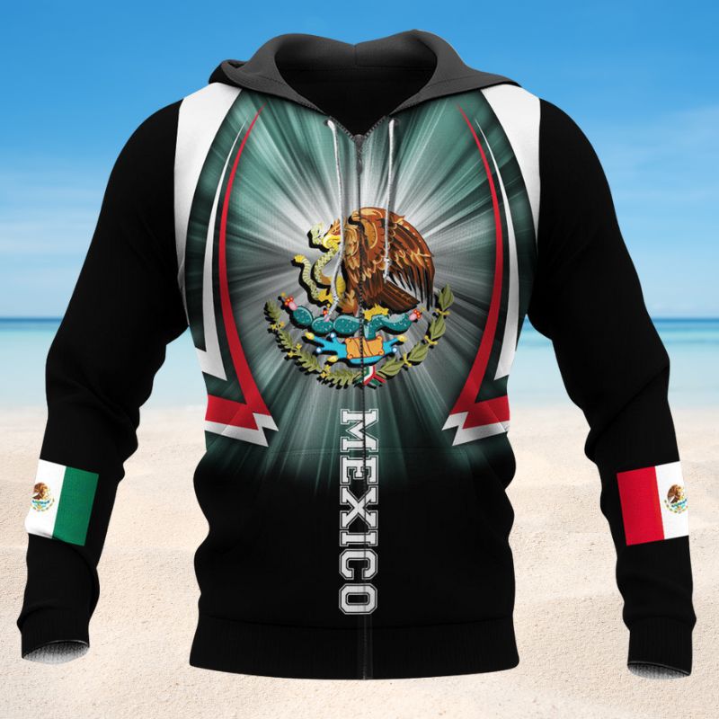 Mexico Blue Black Cool Style - 3D Hoodie2