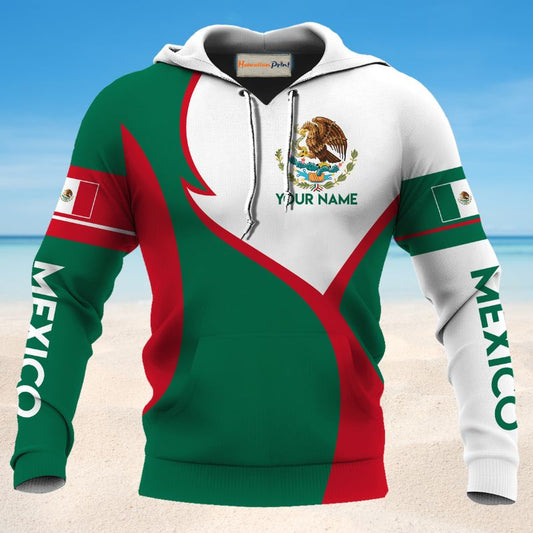 Mexico Green Red Personalized Style - 3D Hoodie