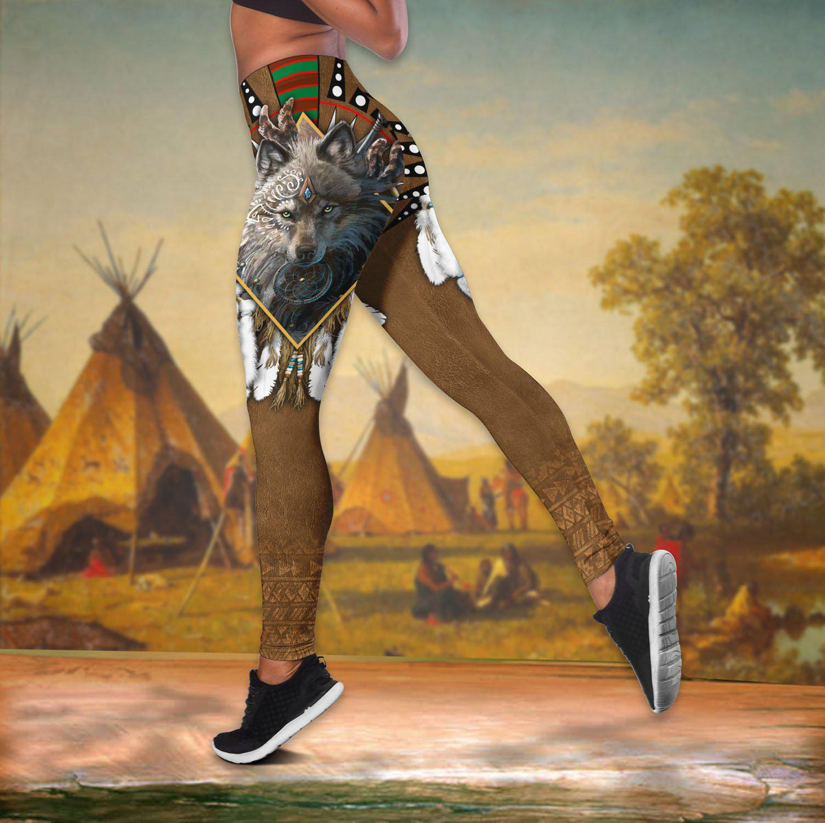 Native Wolf Dreamcatcher Limited Edition – Hollow Tank Top