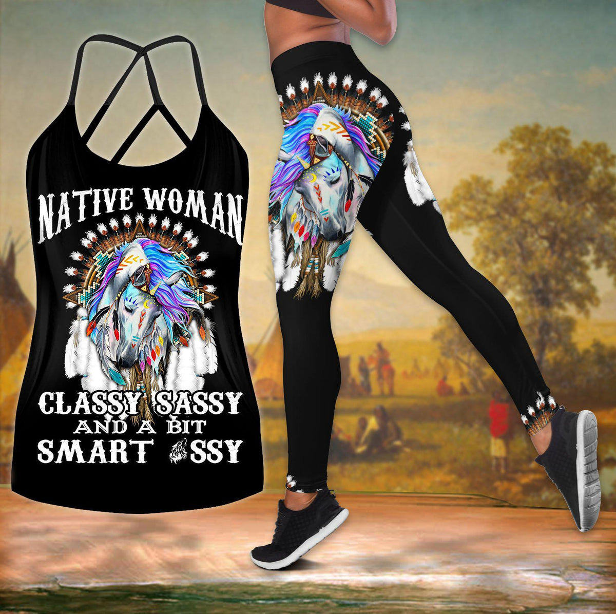 Native Horse Woman Limited Edition – Hollow Tank Top