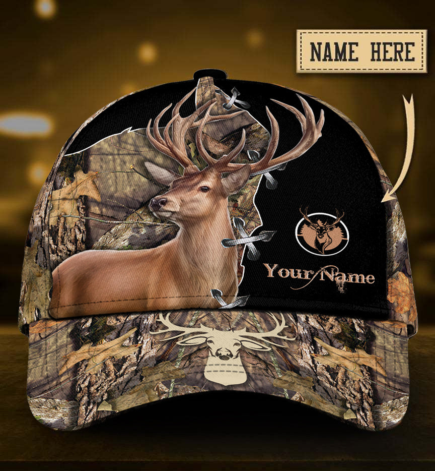 Custom Deer Hunting Proud American Flag – Classic Cap
