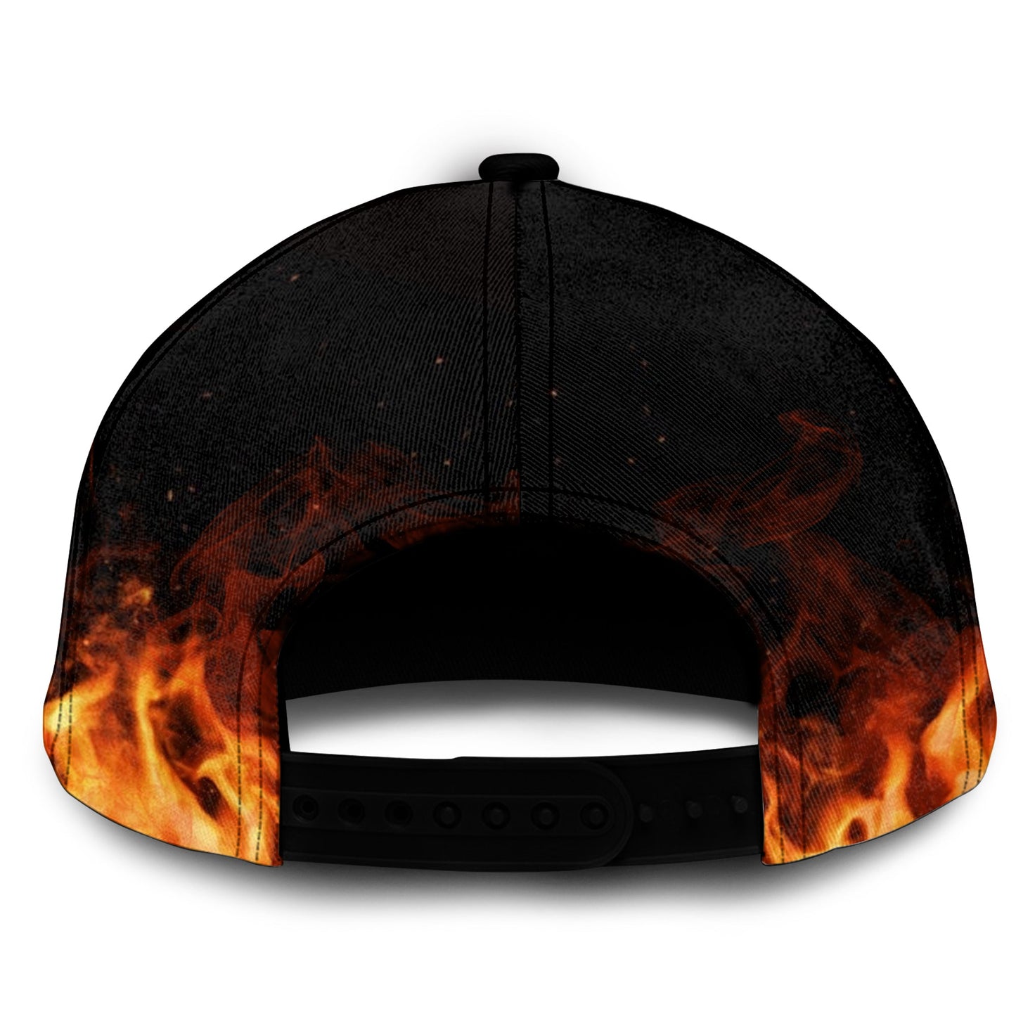 Skull On Fire Flame Style – Classic Cap