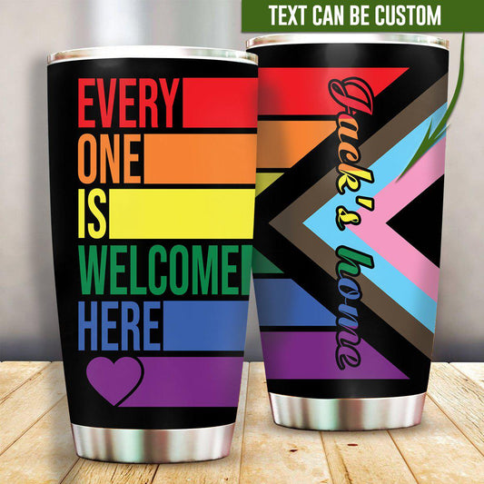 LGBT Welcome Here Personalized 20 Oz Tumbler