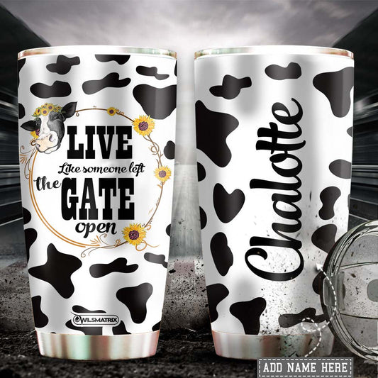 Cow Farm Life Personalized 20 Oz Tumbler For Travel Gifts
