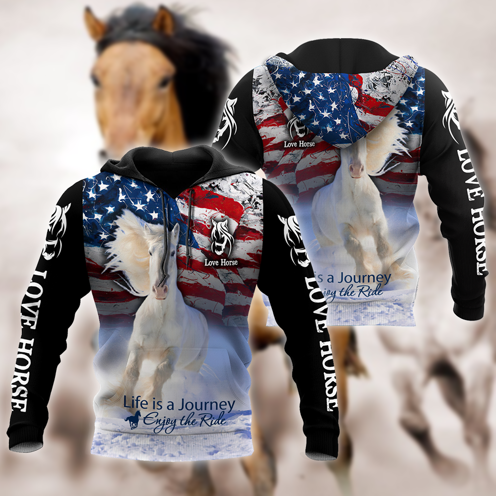 Horse 3D Printed Art – 3D Hoodie