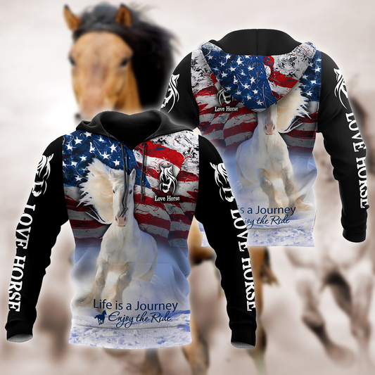 Horse 3D Printed Art – 3D Hoodie