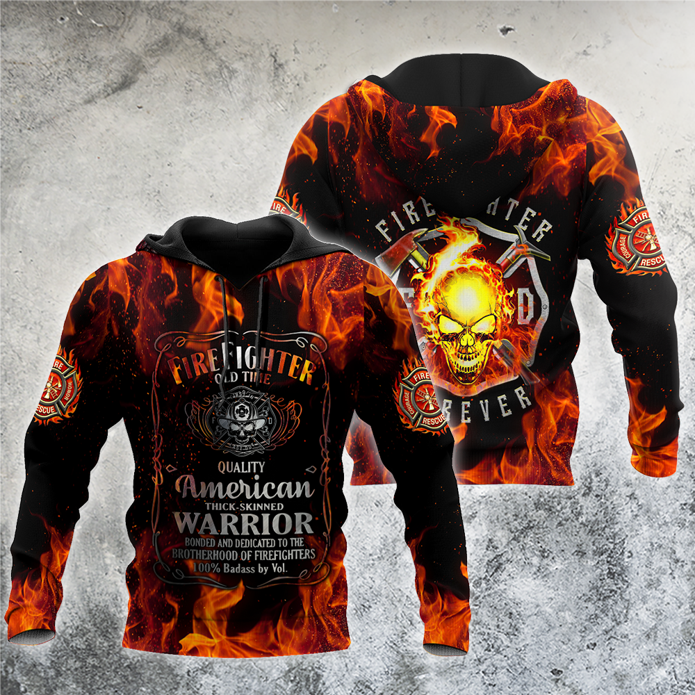Firefighter All Over Print Art – 3D Hoodie