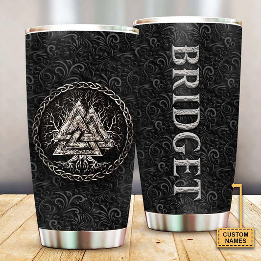 Viking Sign Black Personalized 20 Oz Tumbler