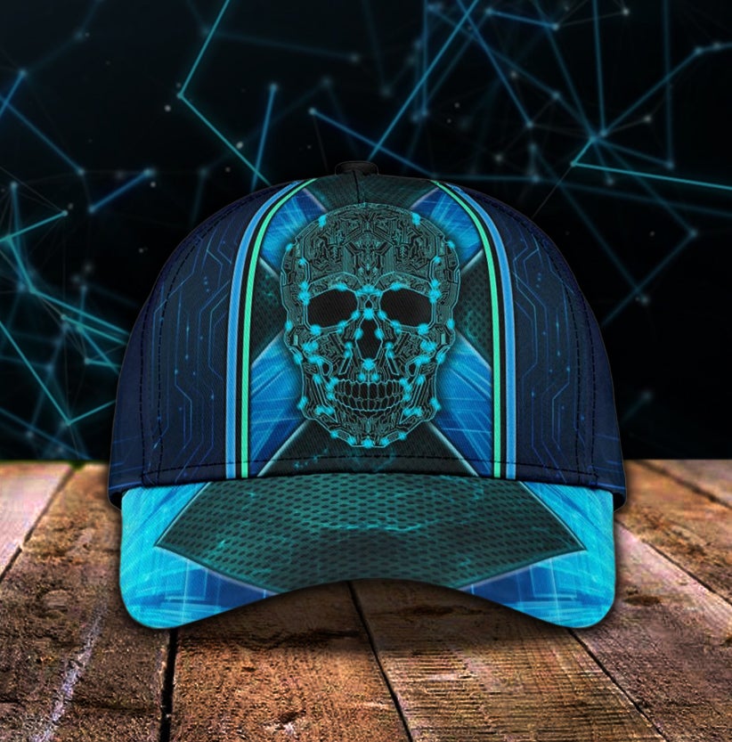 Modern Electric Skull Tech Style – Classic Cap