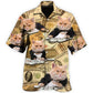 Vintage Lucky Money Cat Art - Hawaiian Shirt