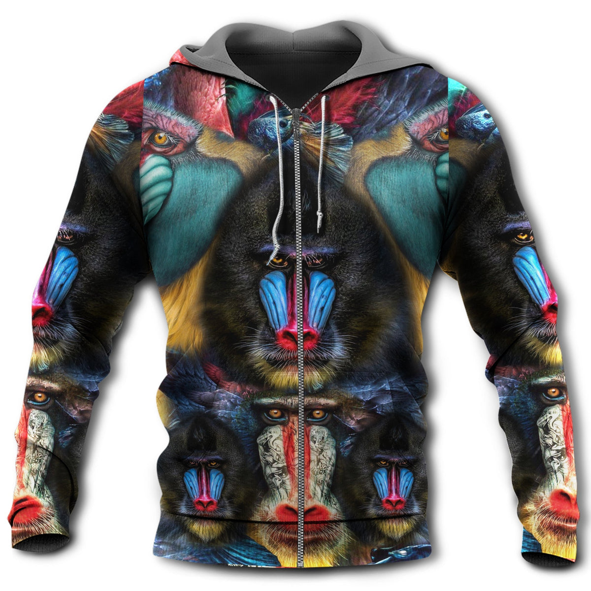 Monkey Love Forest Wildlife - 3D Hoodie