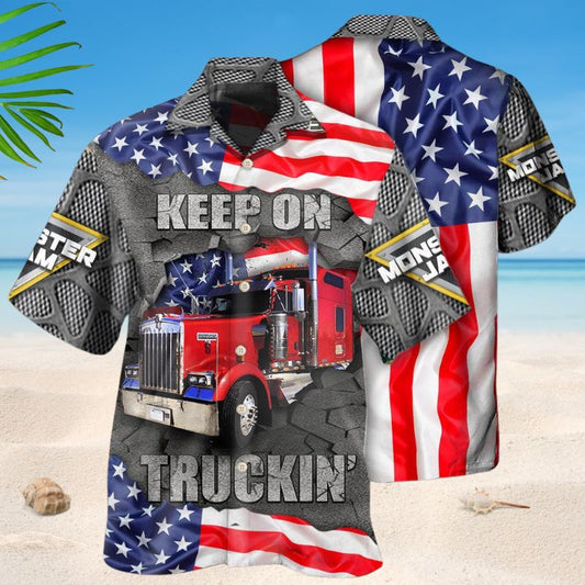 Monster Truck America Style – Hawaiian Shirt