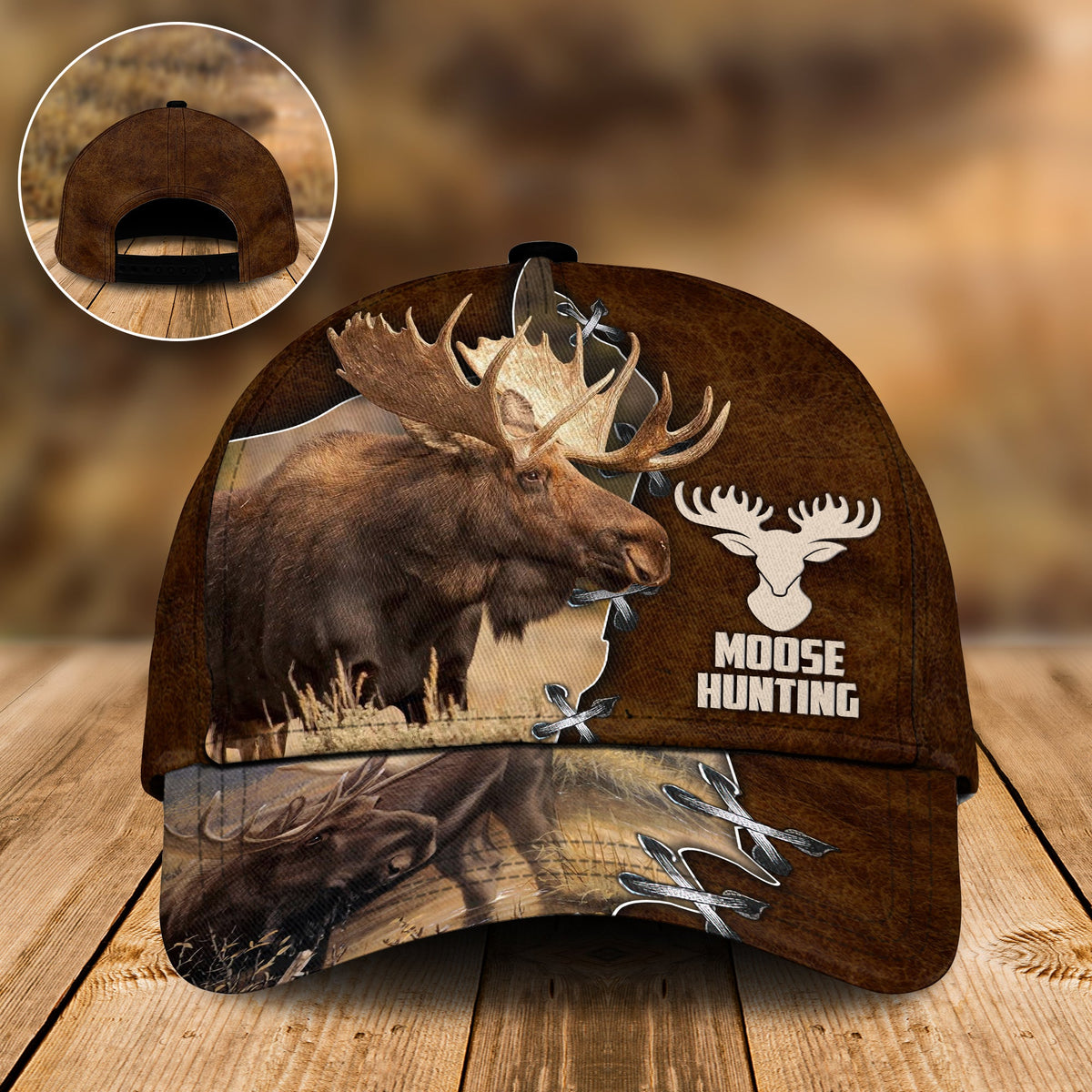 Moose Hunting Forest Vintage – Classic Cap