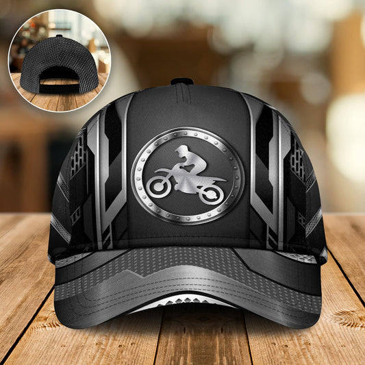 Motorcycle Black And White Style Personalized – Classic Cap