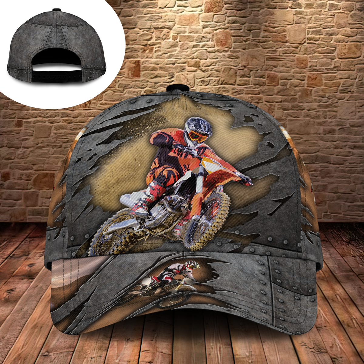 Motocross Vintage Scratch Style 02 – Classic Cap