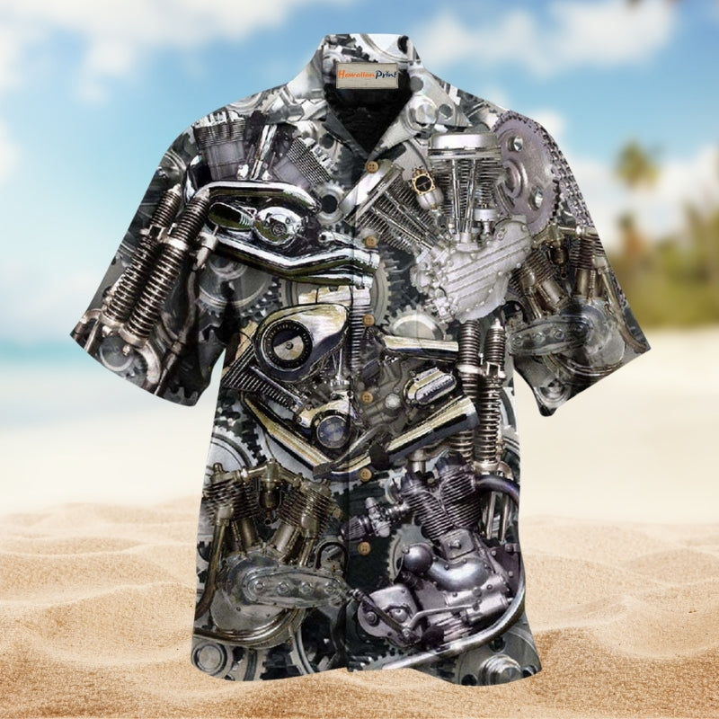 Motorcycle Bikers Don’t Go Gray We Turn Chrome Limited Edition – Hawaiian Shirt