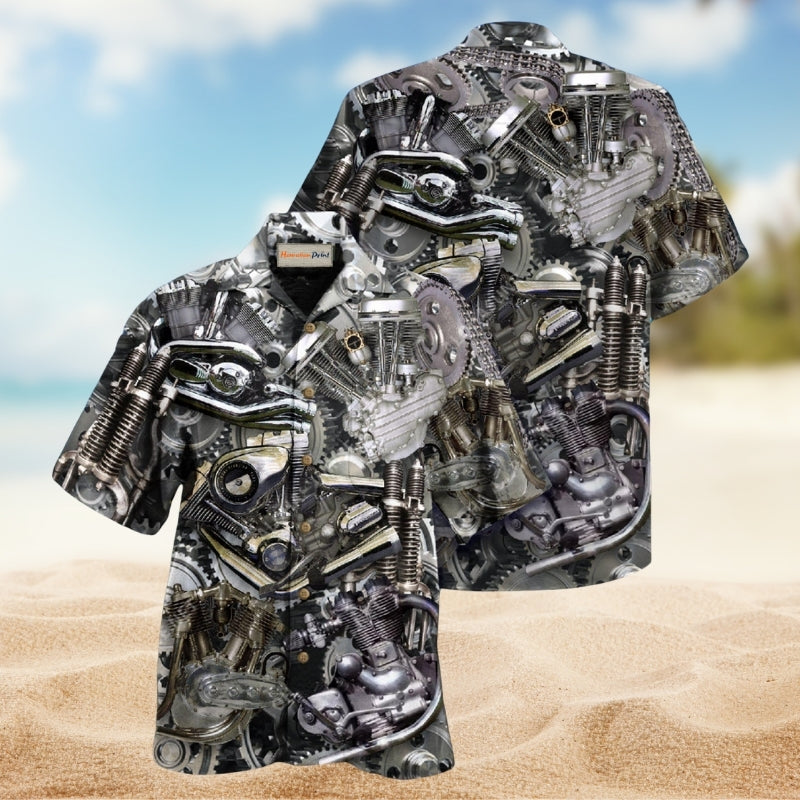 Motorcycle Bikers Don’t Go Gray We Turn Chrome Limited Edition – Hawaiian Shirt