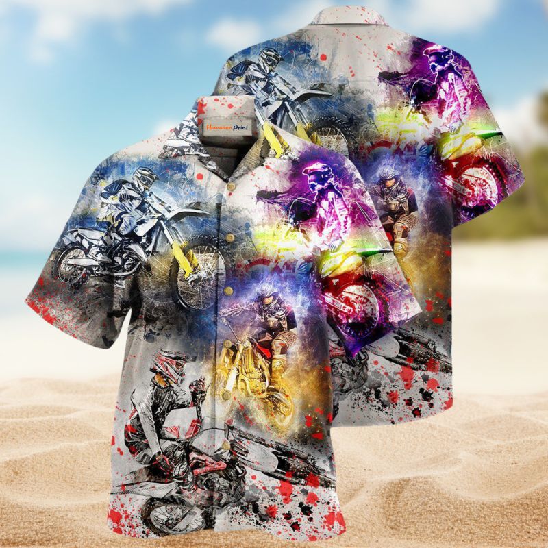Motorcycle Fun Begins Where Road Ends Edition – Hawaiian Shirt