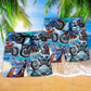 Motorcycle Ride To The Beach Adventure Art – Beach Short