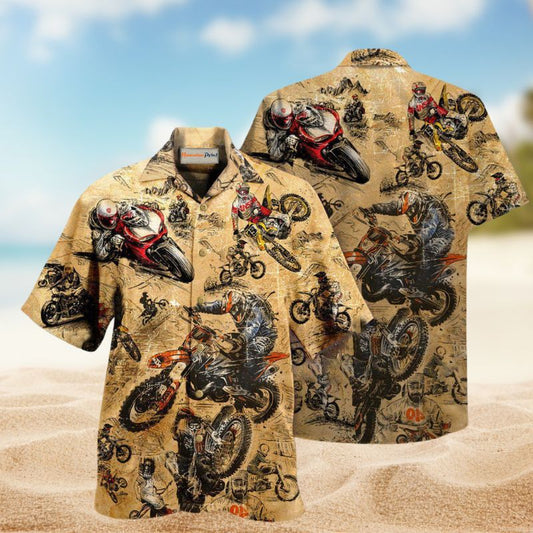 Motorcycle Racing Retro Edition – Hawaiian Shirt