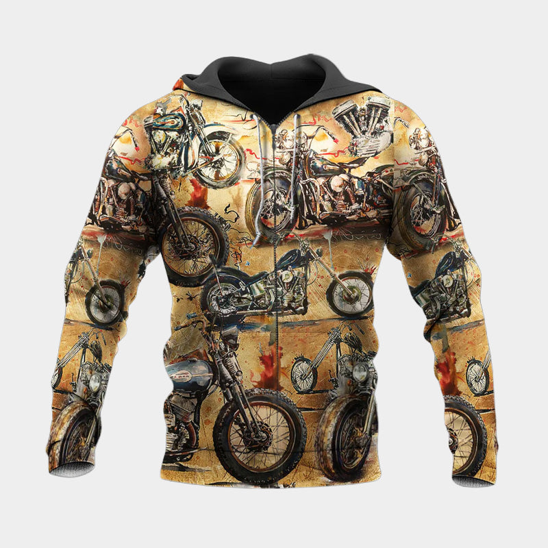 Motorcycle Ride And Live Today Quote – 3D Hoodie