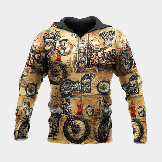 Motorcycle Ride And Live Today Quote – 3D Hoodie