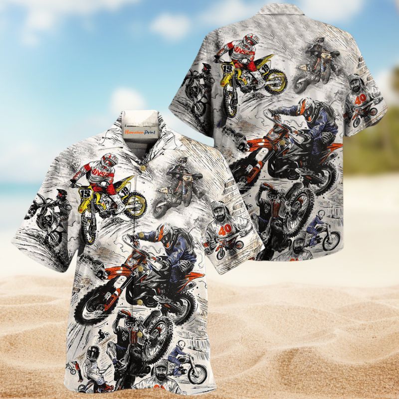 Motorcycle Ride Hard Edition – Hawaiian Shirt