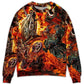 Motorcycle Skull Fire Art Style – Sweater - Ugly Christmas Sweater