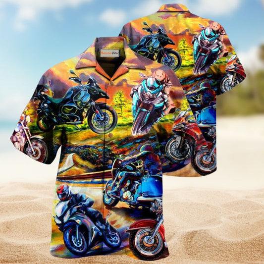 Motorcycle Under The Sunset Edition – Hawaiian Shirt