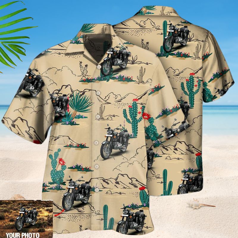 Motorcycle Desert Basic Photo Style – Hawaiian Shirt