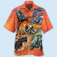 Motorcycle Fire Art Style – Hawaiian Shirt