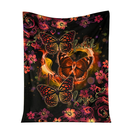 Multiple Sclerosis Awareness Flannel Blanket For Cozy Bedroom And Sofa Decor
