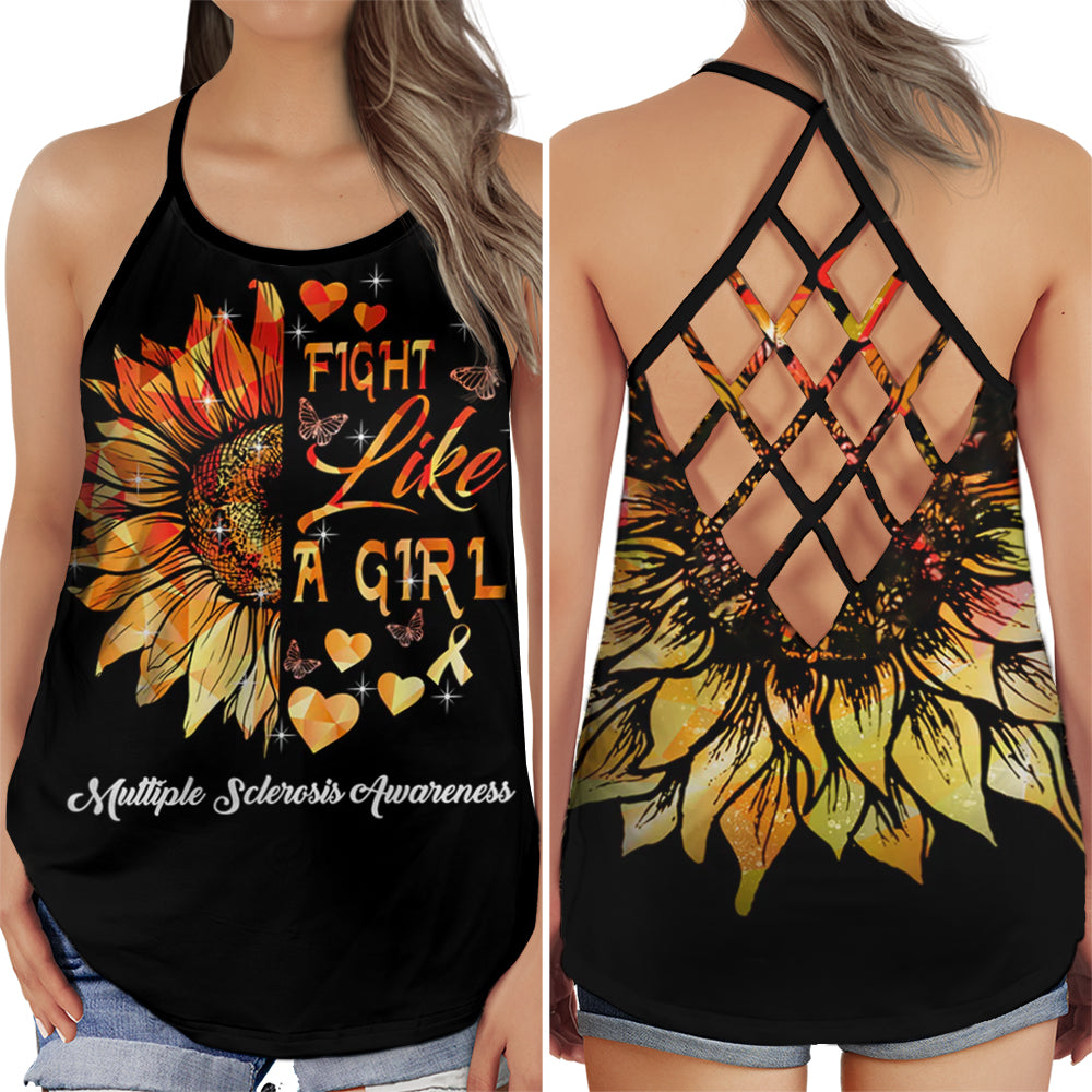 Multiple Sclerosis Fight Like A Girl Edition – Hollow Tank Top