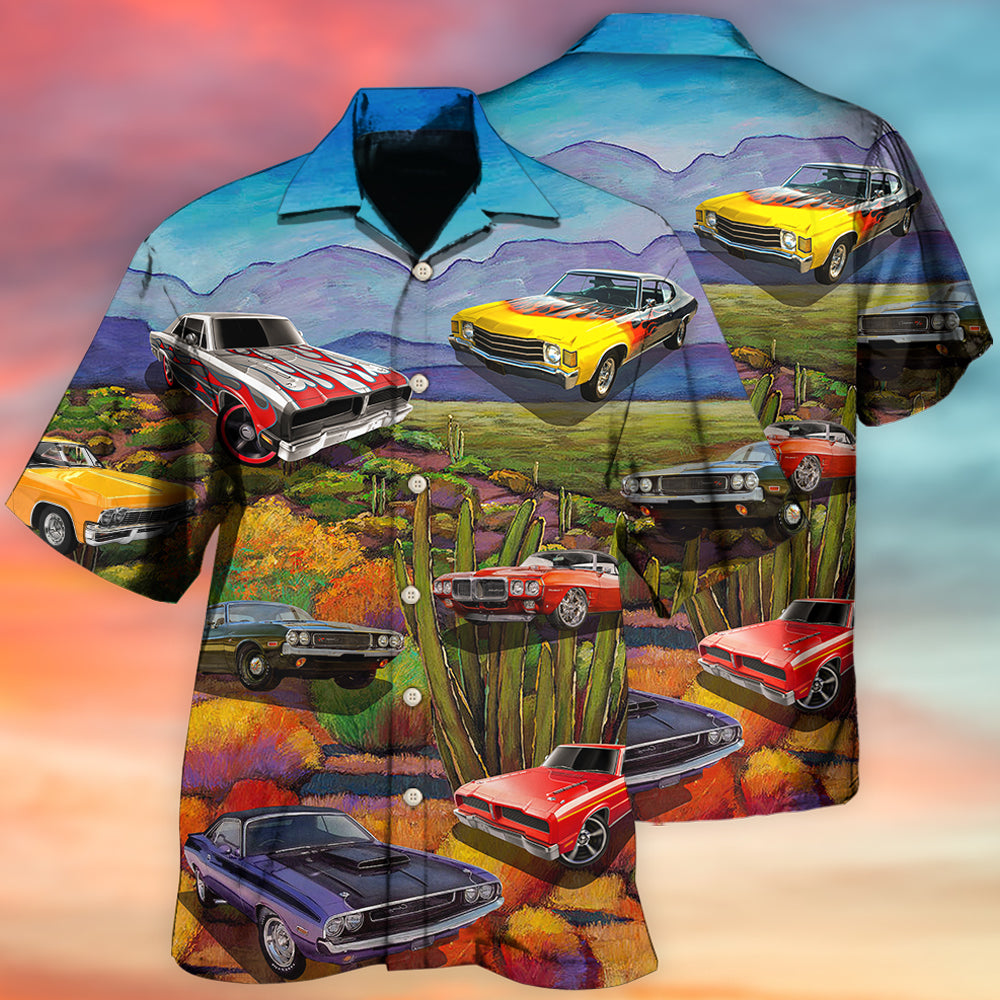 Muscle Cars Automotive Style - Hawaiian Shirt