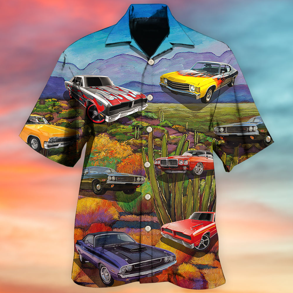 Muscle Cars Automotive Style - Hawaiian Shirt
