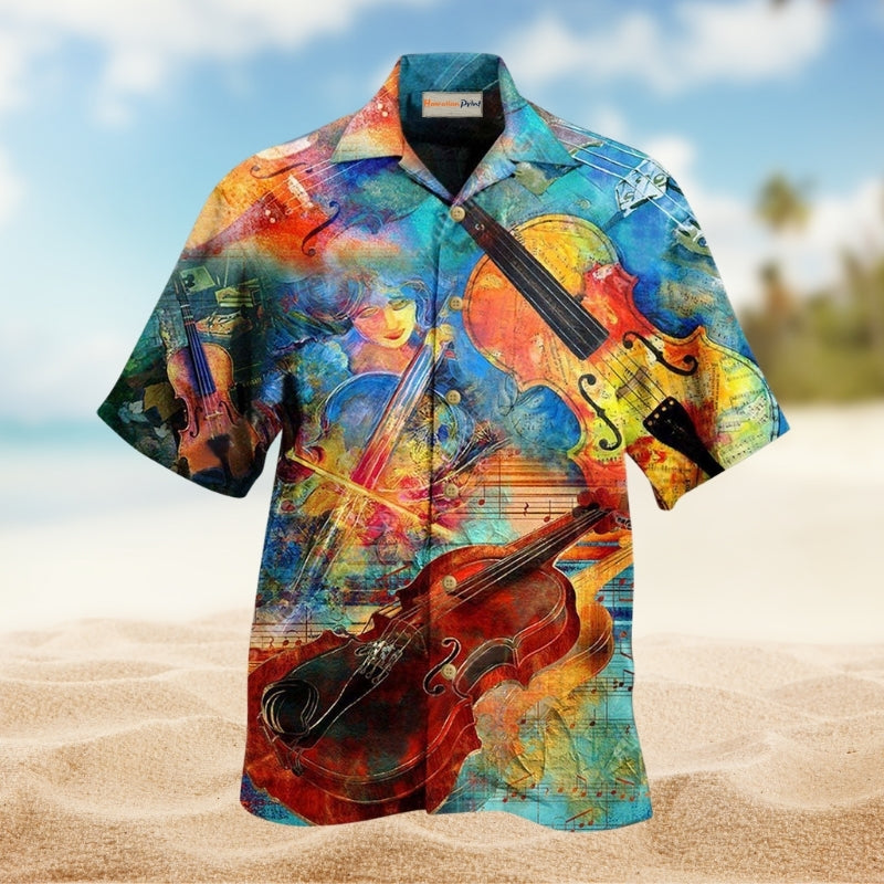 Music Abstract Violin Limited Edition – Hawaiian Shirt