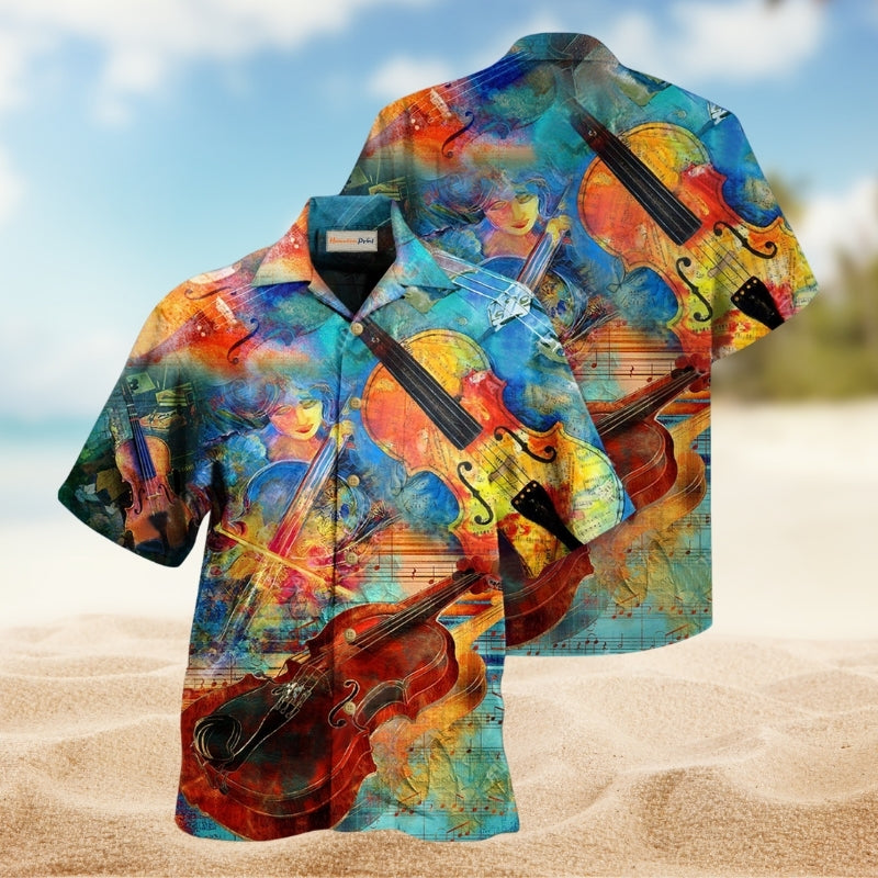 Music Abstract Violin Limited Edition – Hawaiian Shirt