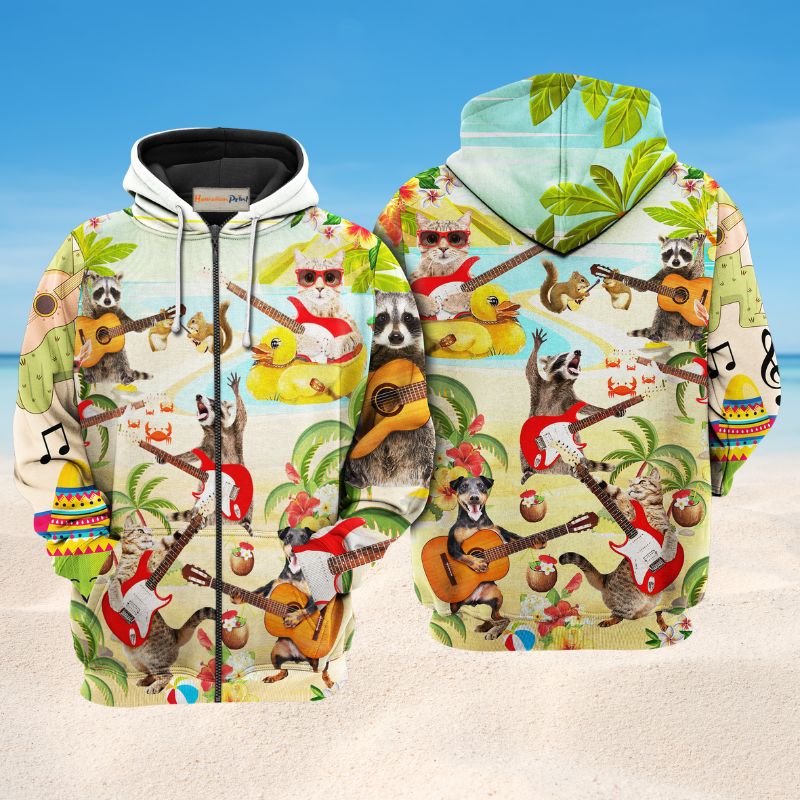 Music Animals Art – 3D Hoodie