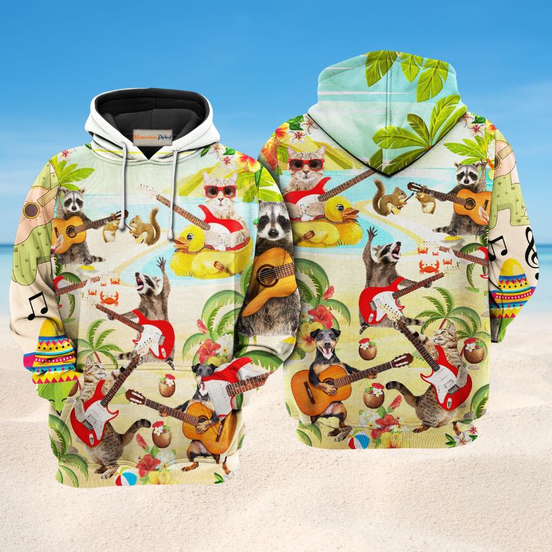 Music Animals Art – 3D Hoodie