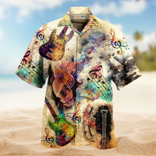 Music Bass It’s Like Guitar But Way Cooler Limited Edition – Hawaiian Shirt