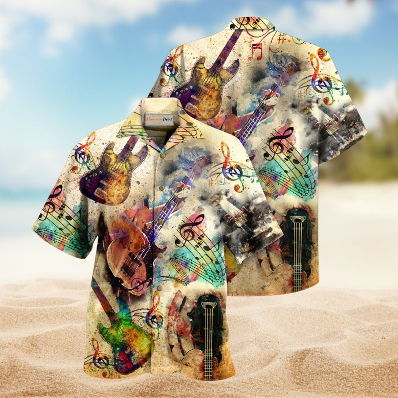 Music Bass It’s Like Guitar But Way Cooler Limited Edition – Hawaiian Shirt