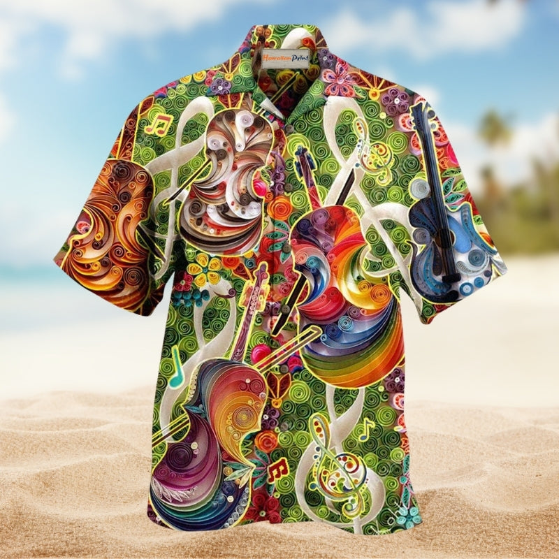 Music Beautiful Tone Beautiful Heart Violin Limited Edition – Hawaiian Shirt